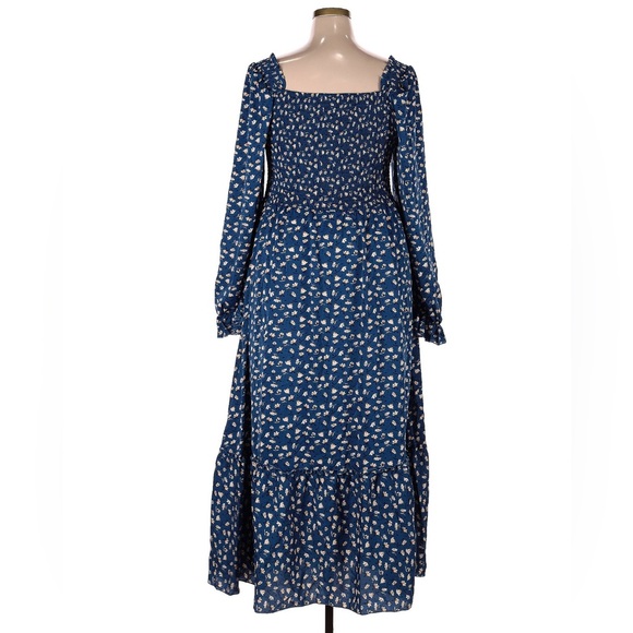 SHEIN Dresses & Skirts - SHEIN Navy Floral Long Sleeve Dress